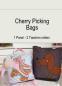 Preview: Cherry Picking Bags - Panel für 2 Taschenbeutel mit coolem Muster - Dackel & Rollschuhe